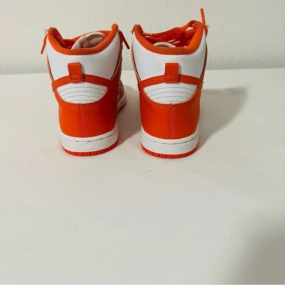 Nike Dunk High (PS) Retro 11.5C Og White/Orange Blaze-White Syracuse DD2314 100